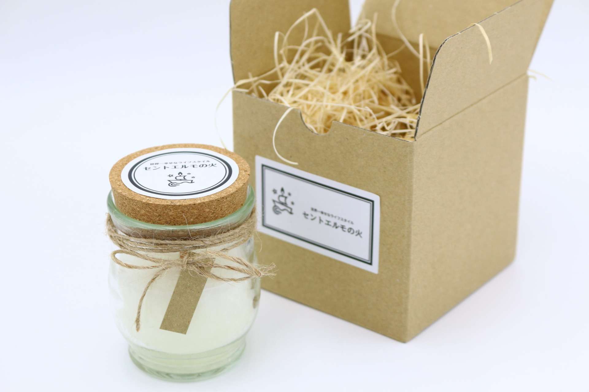 【シダーウッド】オーガニックアロマキャンドル セントエルモの火